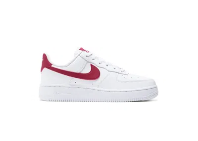 Pre-owned Nike Air Force 1 Low '07 (women's) Sneakers In White/noble Red In Multi