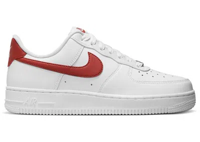 Pre-owned Nike Air Force 1 Low '07 (women's) Sneakers In White/rugged Orange