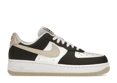 Pre-owned Nike Air Force 1 Low '07 (women's) Sneakers In White/velvet Brown/sanddrift