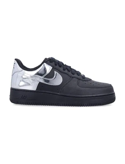 Nike Air Force 1 Low In Black/chrome