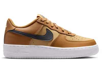 Pre-owned Nike Air Force 1 Low Anthracite Sneakers In Wheat/club Gold/white