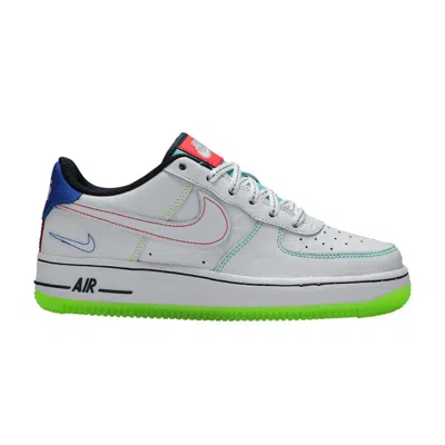 Pre-owned Nike Air Force 1 Low Bg 'outside The Lines' | White | Kid's Size 7