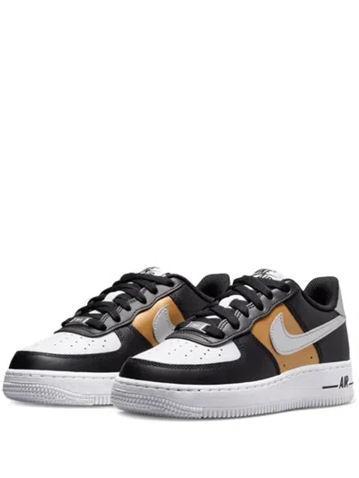 NIKE AIR FORCE 1 LOW "BLACK METALLIC SILVER" SNEAKERS