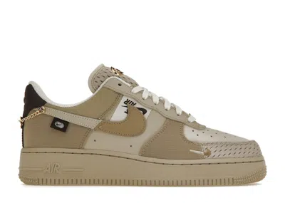 Pre-owned Nike Air Force 1 Low Bling (2022) (women's) Sneakers In Tan/cream/metallic Gold