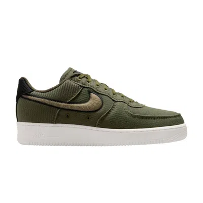 Pre-owned Nike Air Force 1 Low Canvas 'army Olive Matte Olive' | Green | Men's Size 12