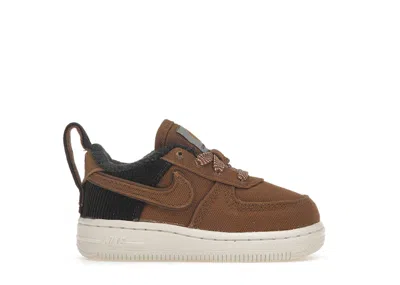 Pre-owned Nike Air Force 1 Low Carhartt Wip Sneakers In Ale Brown/sail