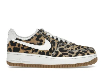 Pre-owned Nike Air Force 1 Low Cheetah Print (women's) Sneakers In Baroque Brown/sesame/sail