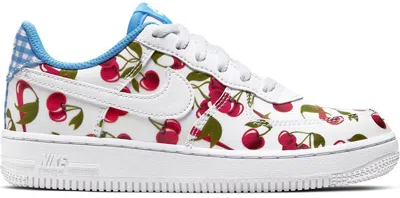 Pre-owned Nike Air Force 1 Low Cherries Sneakers In White/university Blue/track Red