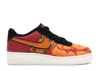 Pre-owned Nike Air Force 1 Low Chinese New Year (2019) Sneakers In Gym Red/black/canyon Gold