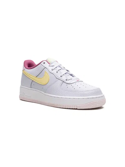 Nike Kids' Air Force 1 Low "cosmic Fuschia" Sneakers In Grey