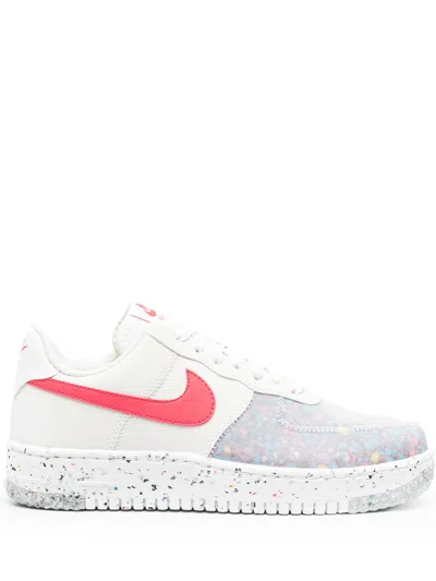 Nike Air Force 1 Low Crater Wmns "siren Red" In Summit White/summit White/siren Red
