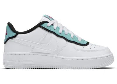 Pre-owned Nike Air Force 1 Low Double Layer Aqua Sneakers In White/light Aqua/black In Multi