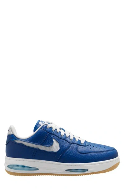 Nike Air Force 1 Low Evo Basketball Sneaker In Team Royal/white/aquarius Blue/gum Yellow