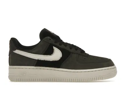 Pre-owned Nike Air Force 1 Low Faux Fur (women's) Sneakers In Black/light Bone