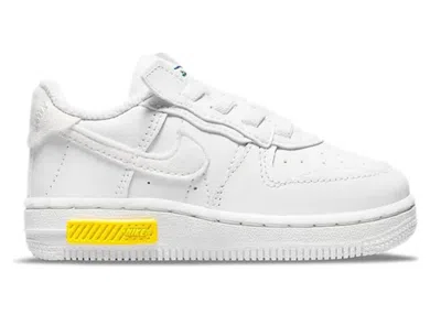 Pre-owned Nike Air Force 1 Low Fontanka Summit Sneakers In White/photon Dust/opti Yellow