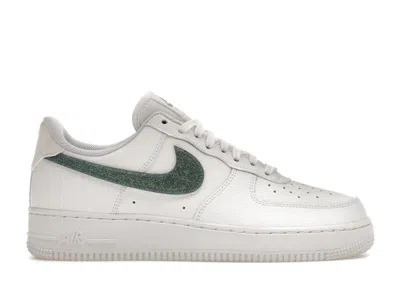 Pre-owned Nike Air Force 1 Low Glitter Swoosh Green (women's) Sneakers In White/grey Fog In Gray