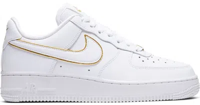 Pre-owned Nike Air Force 1 Low Gold Swoosh (women's) Sneakers In White/metallic Gold