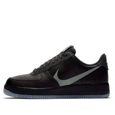 Nike Air Force 1 Low 'grey Swoosh' In Black