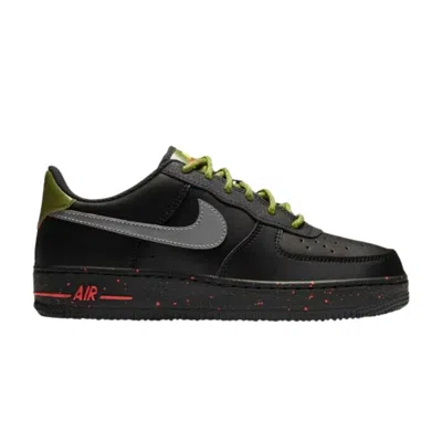 Pre-owned Nike Air Force 1 Low Gs 'black Asparagus' | Kid's Size 4.5
