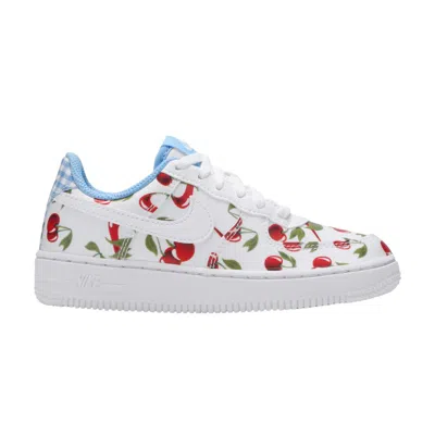 Pre-owned Nike Air Force 1 Low Gs 'cherry' | White | Kid's Size 5
