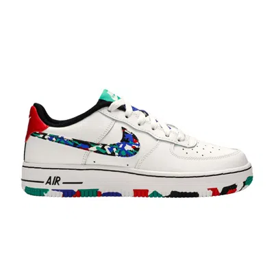 Pre-owned Nike Air Force 1 Low Gs 'crayon White Multi' | Kid's Size 3.5