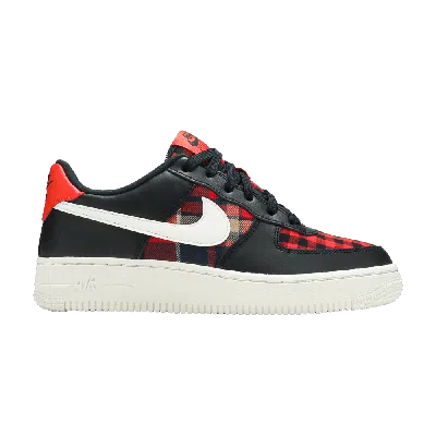 Pre-owned Nike Air Force 1 Low Gs 'flannel' In Red