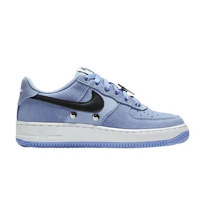 Pre-owned Nike Air Force 1 Low Gs 'have A  Day - Aluminum' | Blue | Kid's Size 6.5