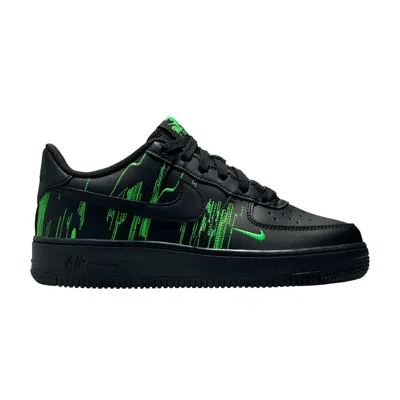 Pre-owned Nike Air Force 1 Low Gs 'matrix' | Black | Kid's Size 6.5