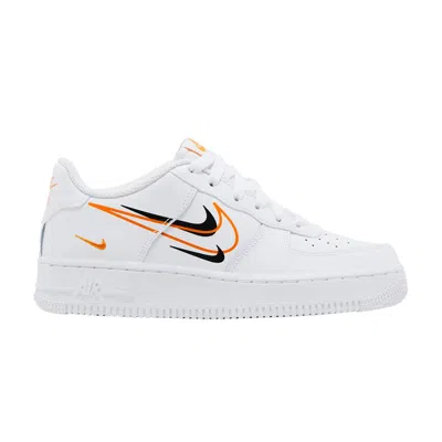 Pre-owned Nike Air Force 1 Low Gs 'multi-swoosh' | White | Kid's Size 4