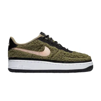 Pre-owned Nike Air Force 1 Low Gs 'shearling' | Green | Kid's Size 5.5