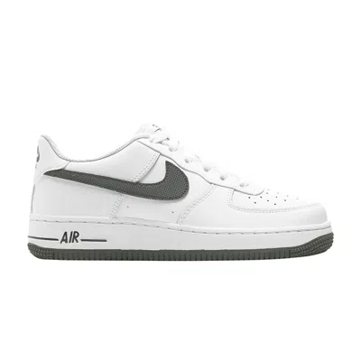 Pre-owned Nike Air Force 1 Low Gs 'white Iron Grey' | Kid's Size 6