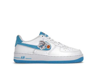 Pre-owned Nike Air Force 1 Low Hare Space Jam Sneakers In White/light Blue Fury