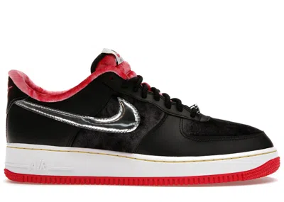 Pre-owned Nike Air Force 1 Low Houston (2022) Sneakers In Black/university Red/tour Yellow