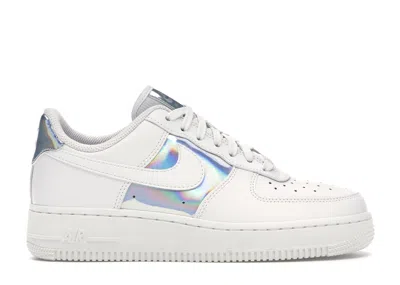 Pre-owned Nike Air Force 1 Low Iridescent White (women's) Sneakers In Summit White/metallic Silver