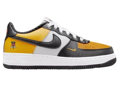 Pre-owned Nike Air Force 1 Low Jersey Mesh Sneakers In White/gold/black