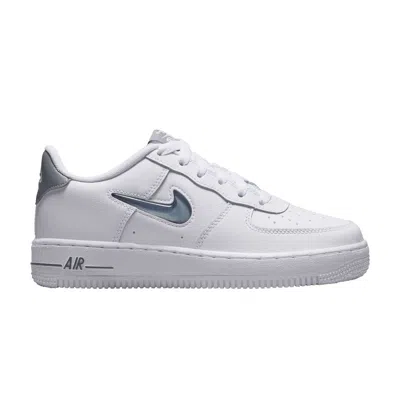 Pre-owned Nike Air Force 1 Low Jewel Gs 'white Smoke Grey' | Kid's Size 5
