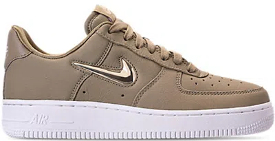 Pre-owned Nike Air Force 1 Low Jewel (women's) Sneakers In Neutral Olive/metallic Gold Star/metallic Bronze