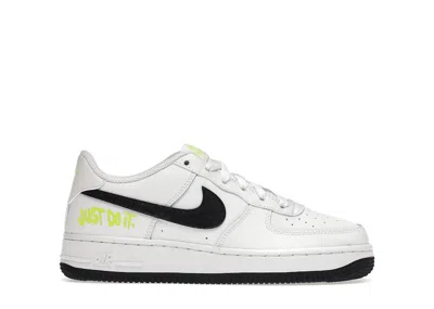 Pre-owned Nike Air Force 1 Low Just Do It Volt Sneakers In White