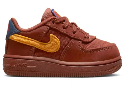 Pre-owned Nike Air Force 1 Low La Familia Sneakers In Redstone/del Sol