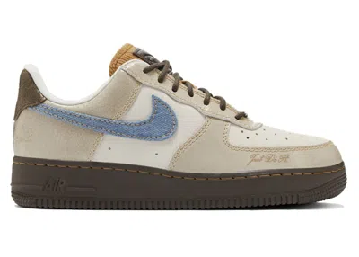 Pre-owned Nike Air Force 1 Low Love And Peace (women's) Sneakers In Brown/cream/blue