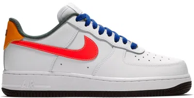 Pre-owned Nike Air Force 1 Low Love (women's) Sneakers In White/bright Crimson/university Gold In Multi