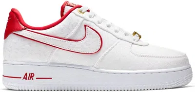 Pre-owned Nike Air Force 1 Low Lux Red (women's) Sneakers In White/university Red