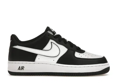 Pre-owned Nike Air Force 1 Low Lv8 2 Swoosh Panda Sneakers In Black/white