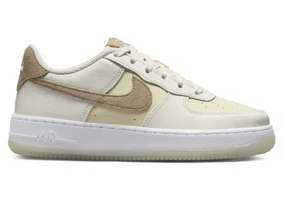 Pre-owned Nike Air Force 1 Low Lv8 5 Khaki Sneakers In Sail/coconut Milk/white