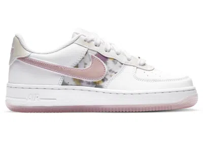 Pre-owned Nike Air Force 1 Low Lv8 Floral Sneakers In White/metallic Silver/light Arctic Pink