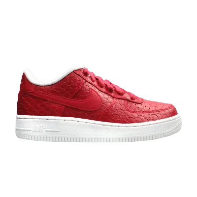 Pre-owned Nike Air Force 1 Low Lv8 Gs 'action Red'