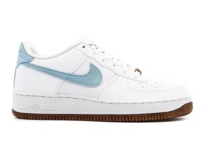 Pre-owned Nike Air Force 1 Low Lv8 Indigo Canvas Cork Sneakers In White/black