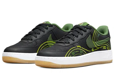 Pre-owned Nike Air Force 1 Low Lv8 Ny Vs. Ny (2022) Sneakers In Black/carbon Green/treeline In Multi