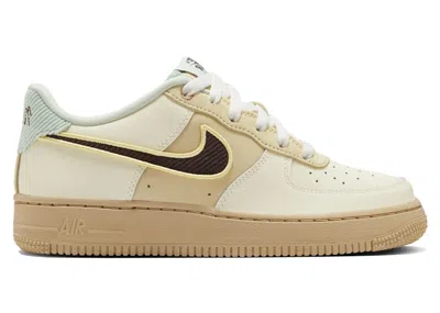 Pre-owned Nike Air Force 1 Low Lv8 Passing Notes Sneakers In Coconut Milk/baroque Brown/sesame In Multi