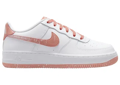 Pre-owned Nike Air Force 1 Low Lv8 Sneakers In White/light Madder Root/aura